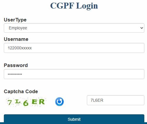 Online GPF E-Passbook