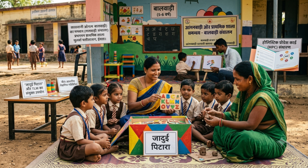 आंगनबाड़ी और प्राथमिक शाला समन्वय: बालवाड़ी संचालन में शिक्षक और आंगनबाड़ी कार्यकर्ता के आपसी तालमेल के नियम