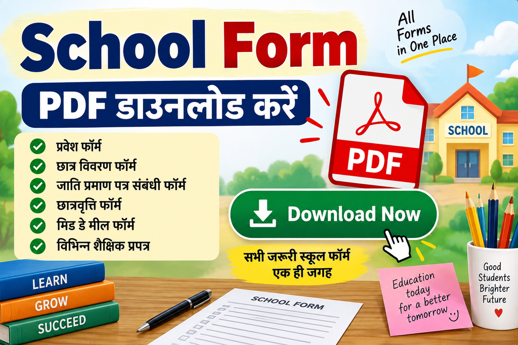 School Form PDF डाउनलोड करें
