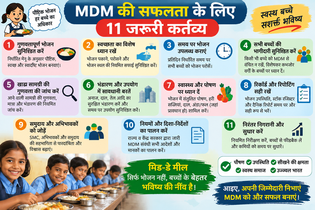 MDM की सफलता के लिए 11 जरूरी कर्तव्य